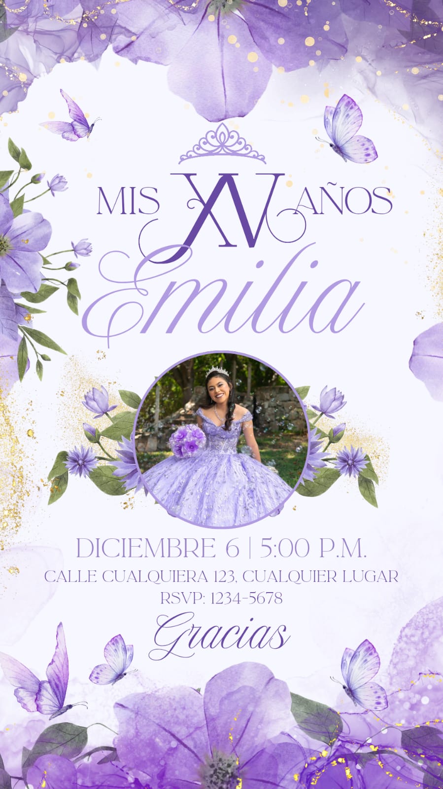 Ejemplo de invitación Save the Date Estático
